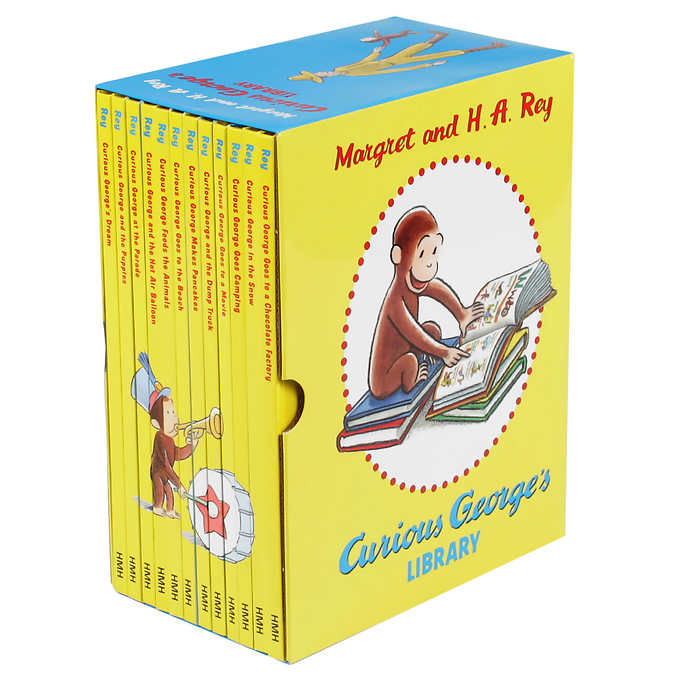 好奇猴乔治12本盒装随书英文原版MP3音频