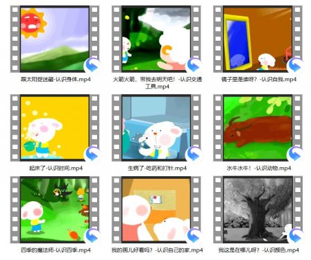 歪歪兔情智认知系列动画片【全9集】MP4格式视频