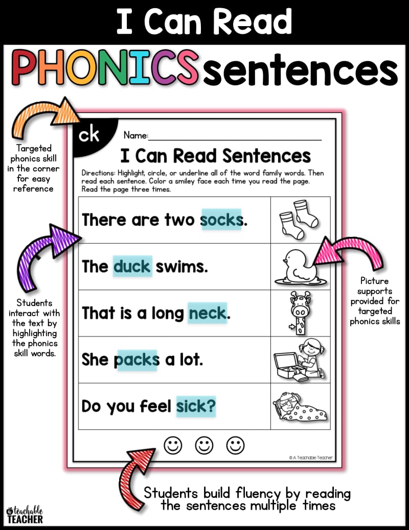 I can read phonics sentencesPhonics Sentences Blends and Digraphs_第2页