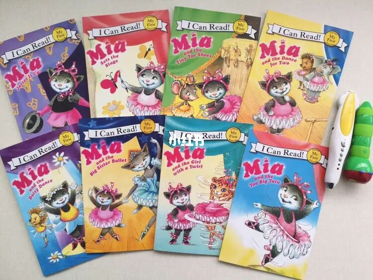 《小猫Mia》经典英语分级绘本8册小达人点读包