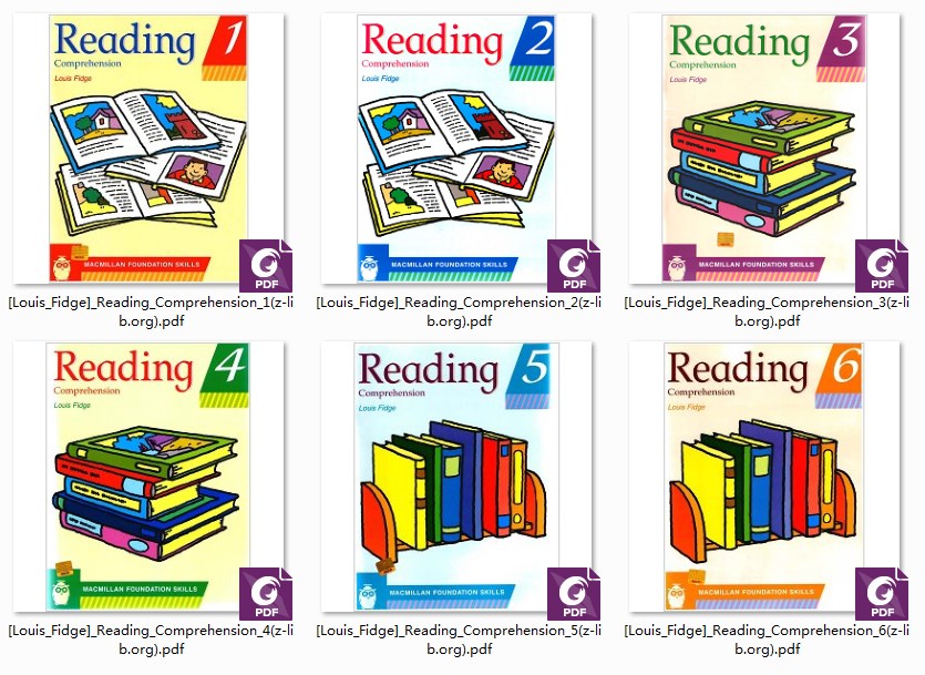 《Reading Comprehension Louist Fidge》G1-G6阅读理解英文练习册PDF云