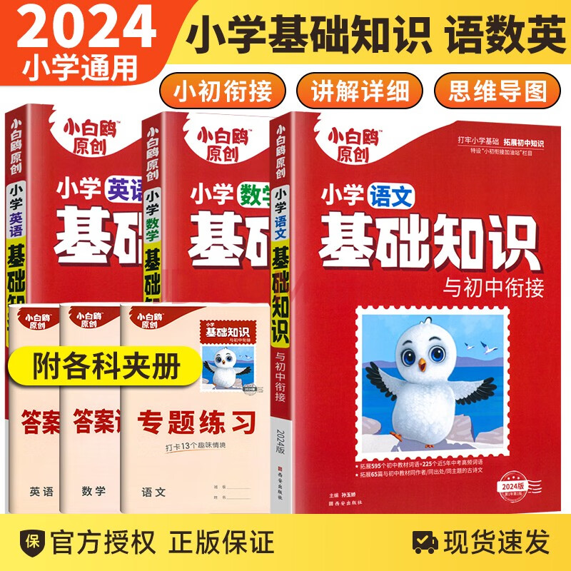 2024版万唯《小学基础知识与活学活用》1-6年级语数英全PDF扫描版