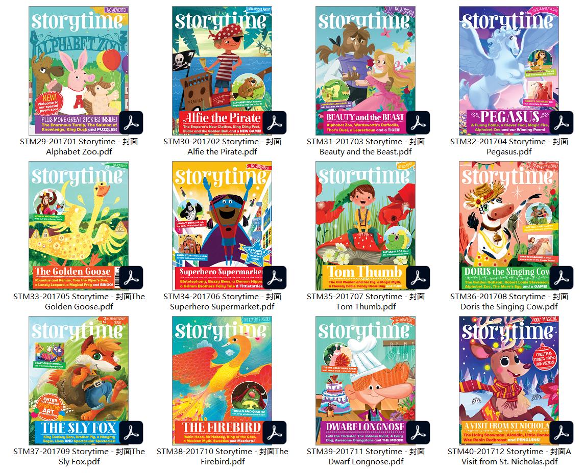 Storytime儿童画报2015-2023 9年杂志PDF高清电子版