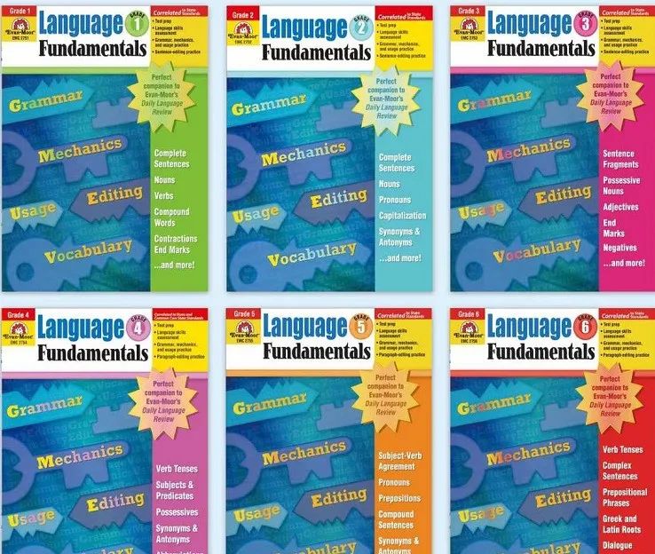 精心编写的语法练习册《Language Fundamentals》G1-G6 PDF电子版高清可打印