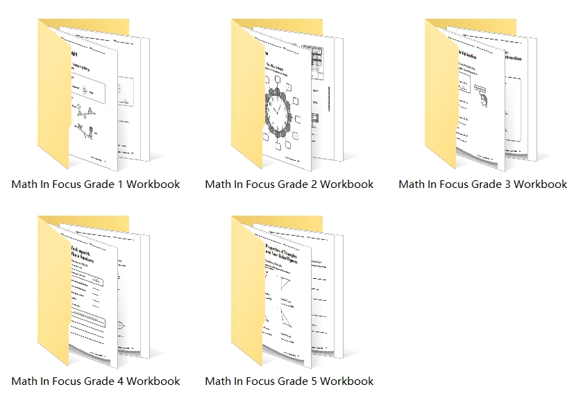 新加坡小学数学练习册《Math In Focus》1-5年级PDF高清电子版可复制可打印