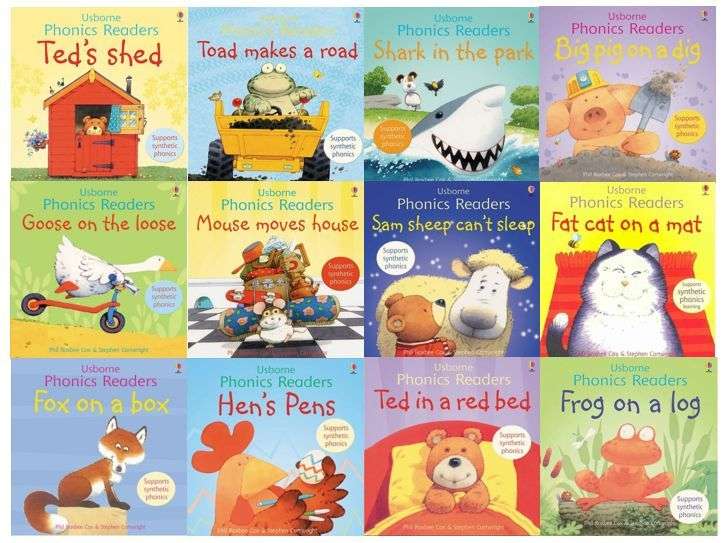 小达人点读笔斯伯恩自然拼读 Usborne phonics readers (全12册PDF+音频+外教精讲视频)