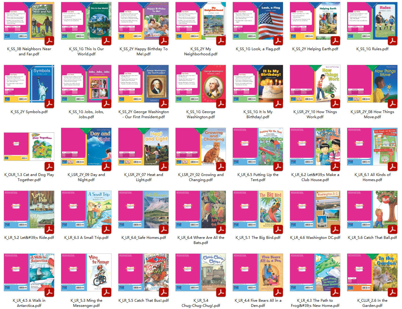 斯科特SCOTT FORESMAN儿童英语分级读物K-6级PDF电子版可点读+MP3音频