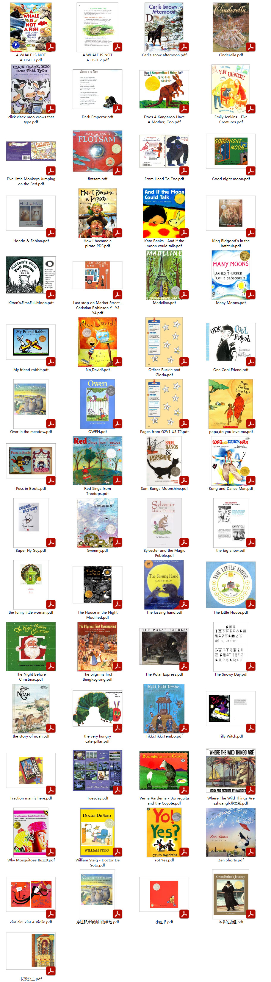 小达人点读包下载60部凯迪克金奖原版绘本PDF