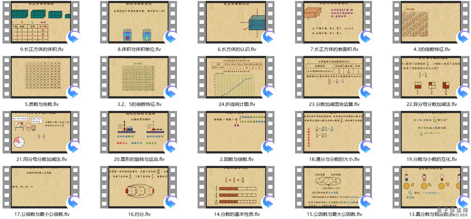 乐乐课堂1-6年级小学数学MP4格式高清视频