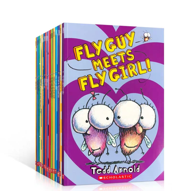 Fly Guy苍蝇小子15册英文原版进口绘本小达人贴纸点读包
