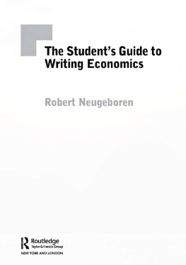 Neugeboren - The Student’s Guide to Writing Economics