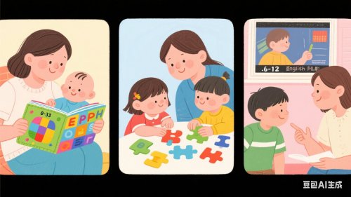 不同年龄段孩子的亲子英语伴读策略