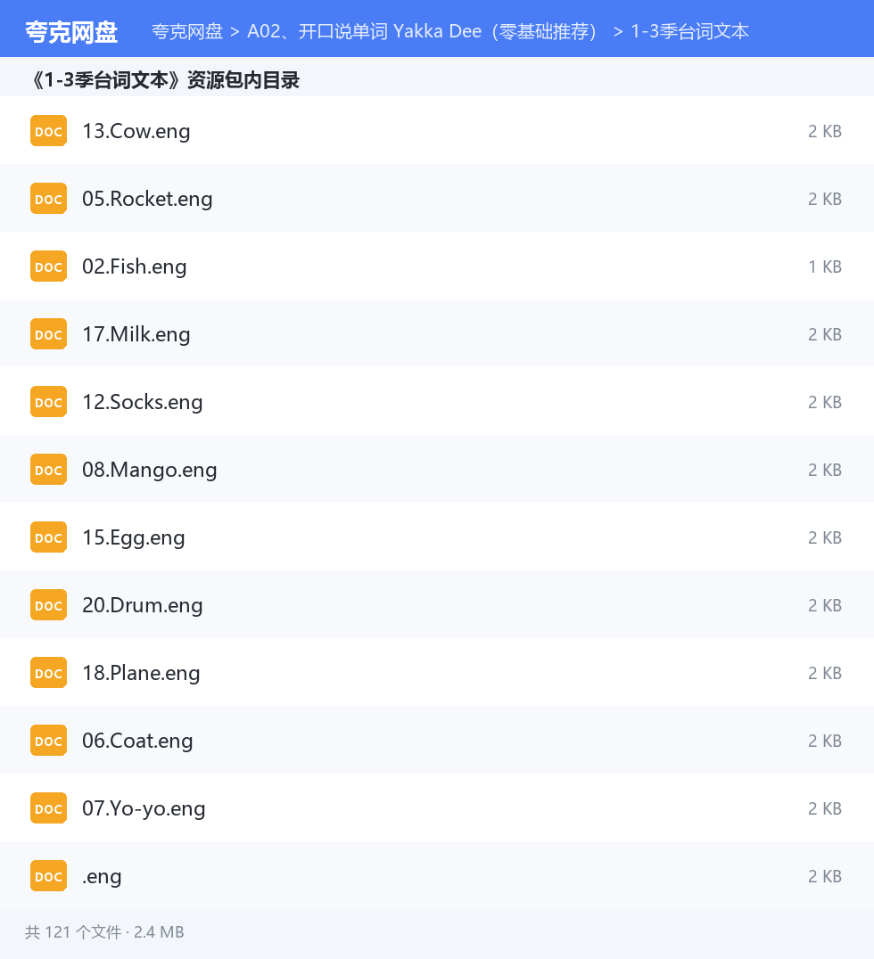 完整文件清单