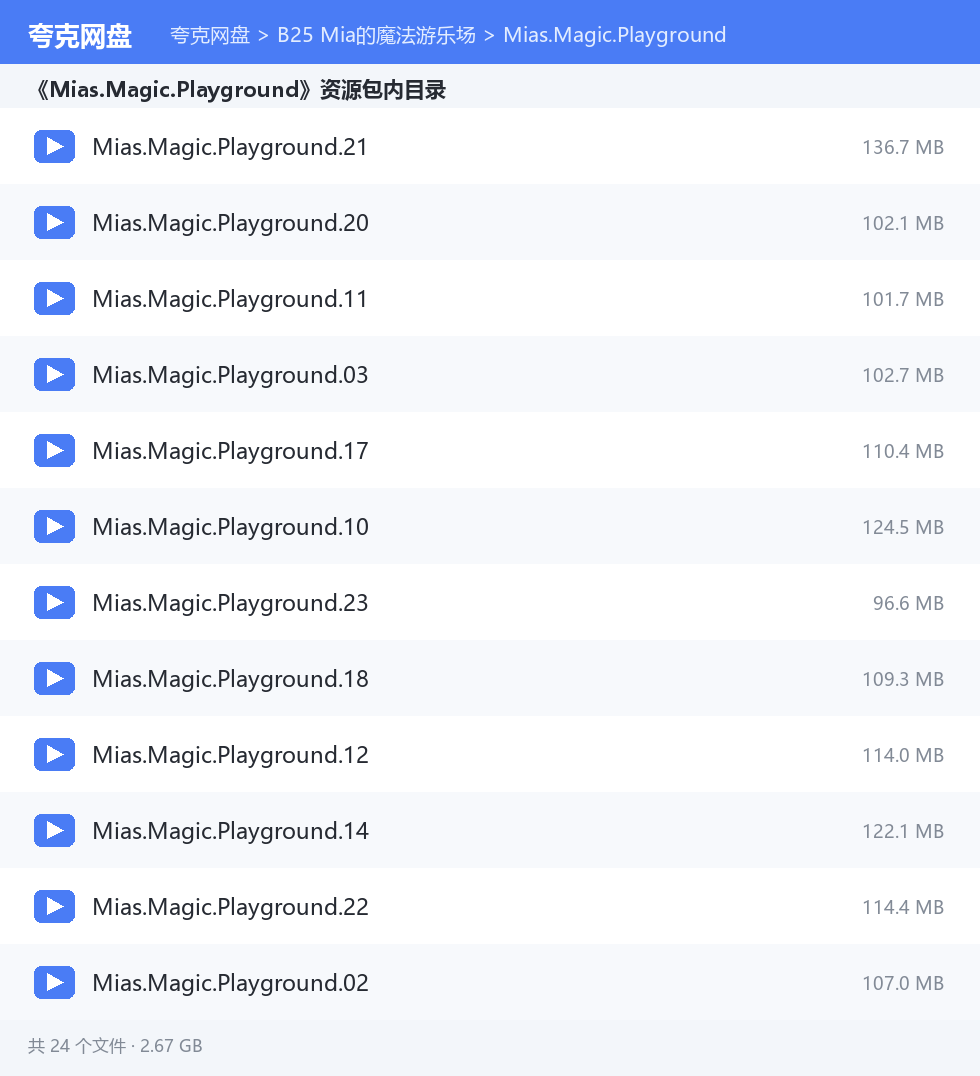 完整文件清单
