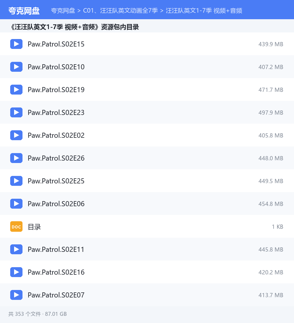 完整文件清单