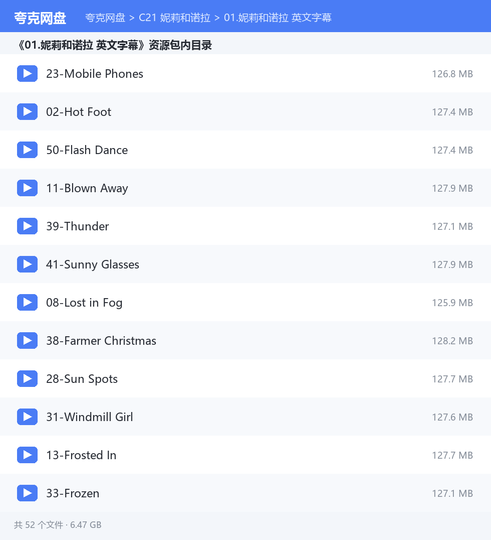 完整文件清单