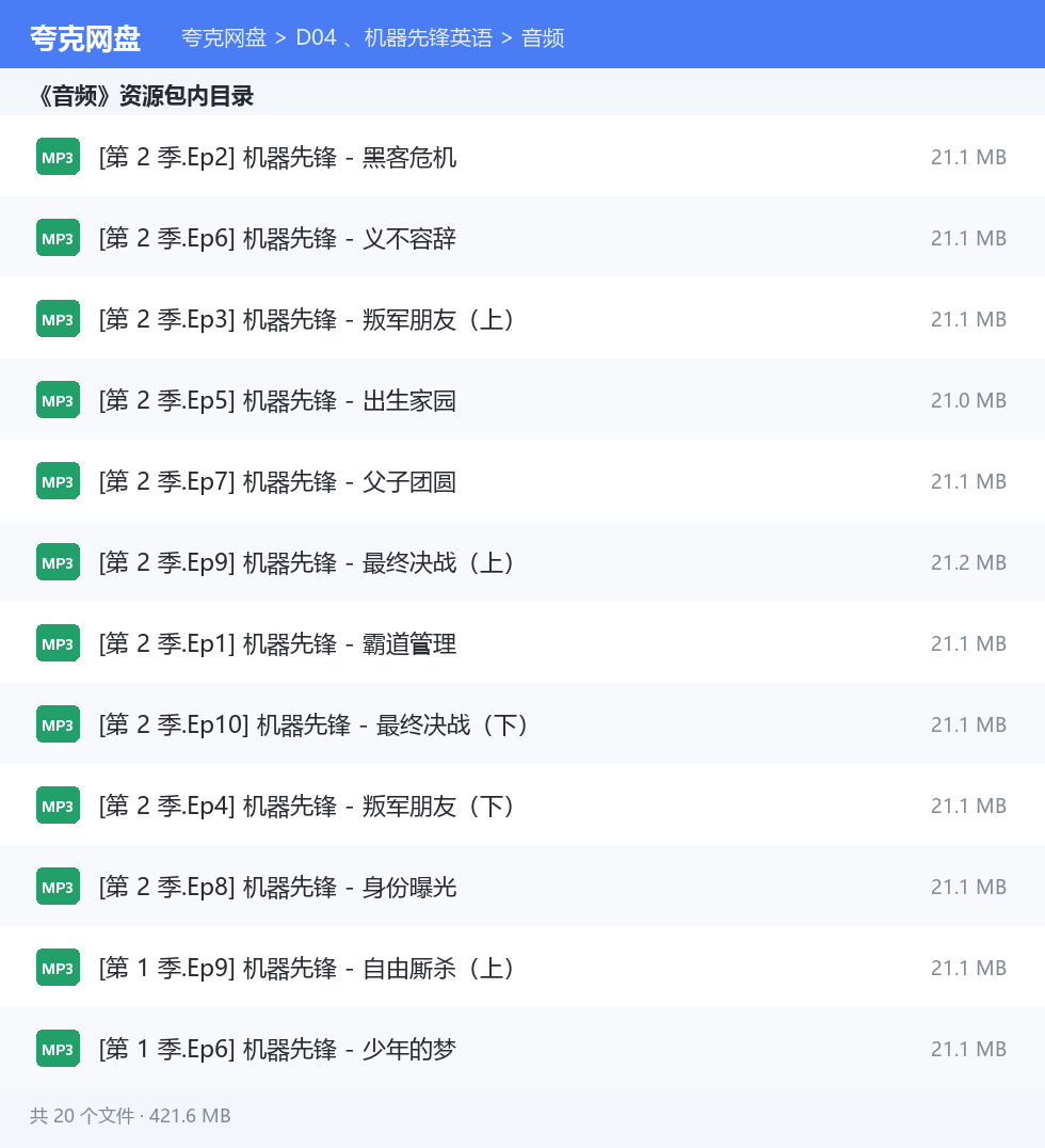 完整文件清单