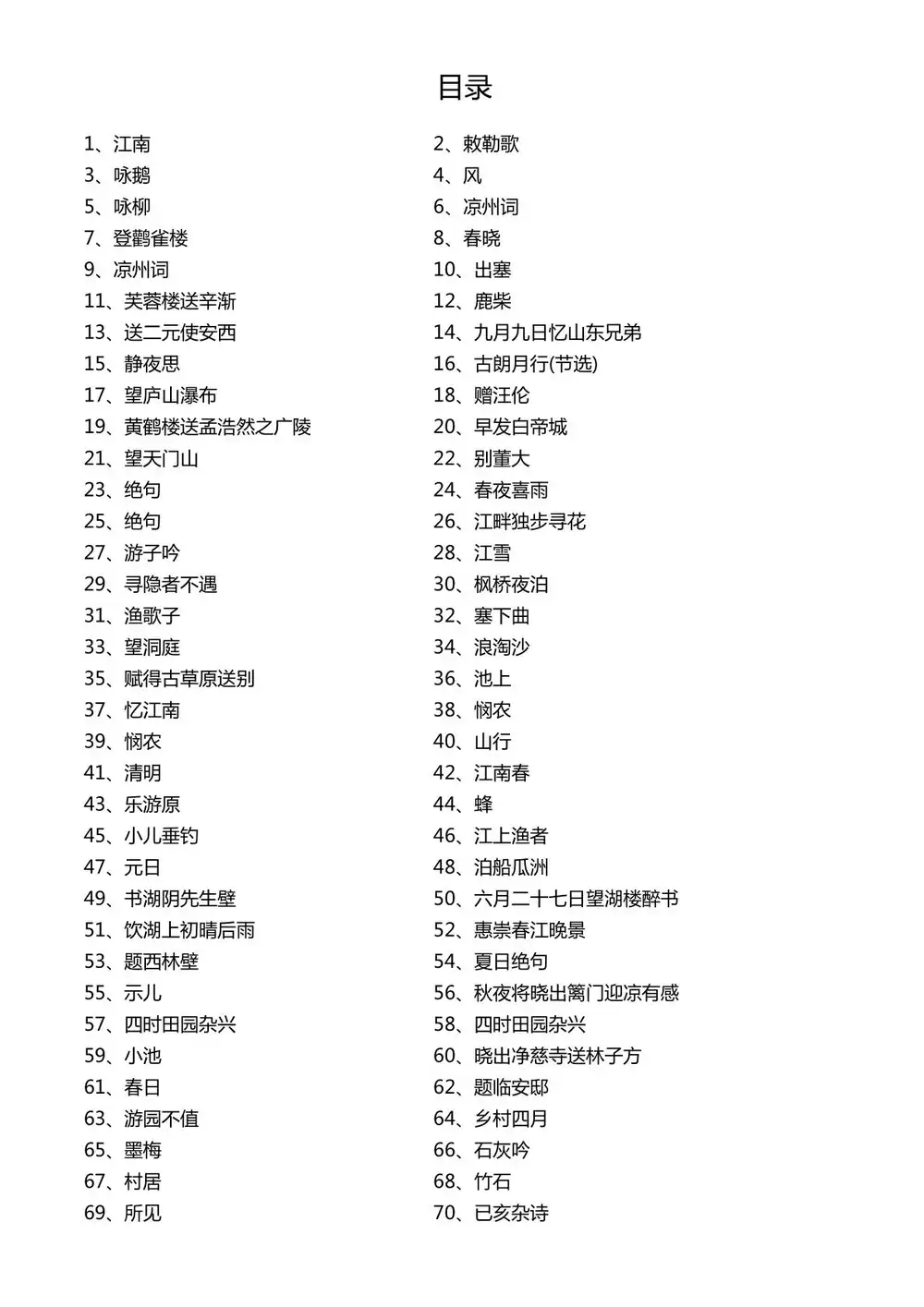 1-6年级语文《小学必背古诗文》楷书字帖，家长收藏后可直接转存