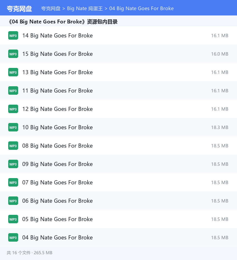 Big Nate 捣蛋王 资源文件清单