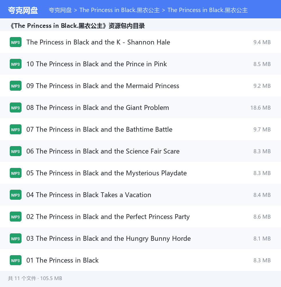 The Princess in Black.黑衣公主 资源文件清单
