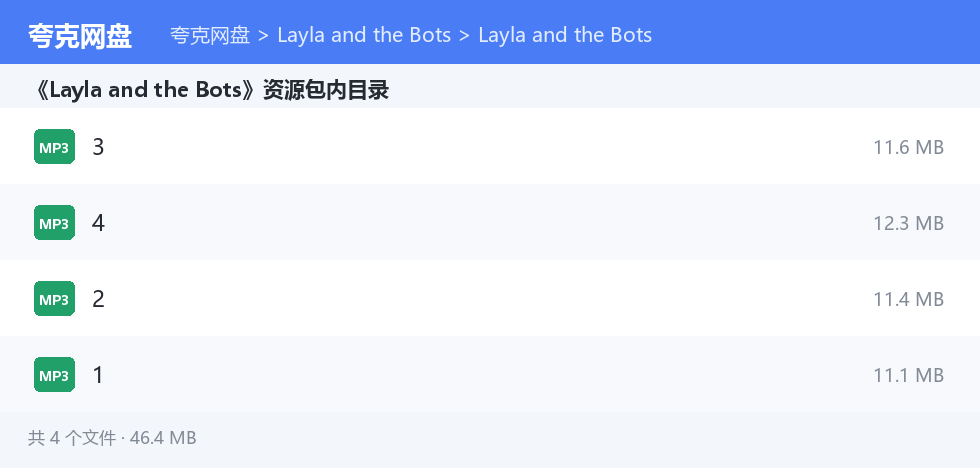 Layla and the Bots 资源文件清单