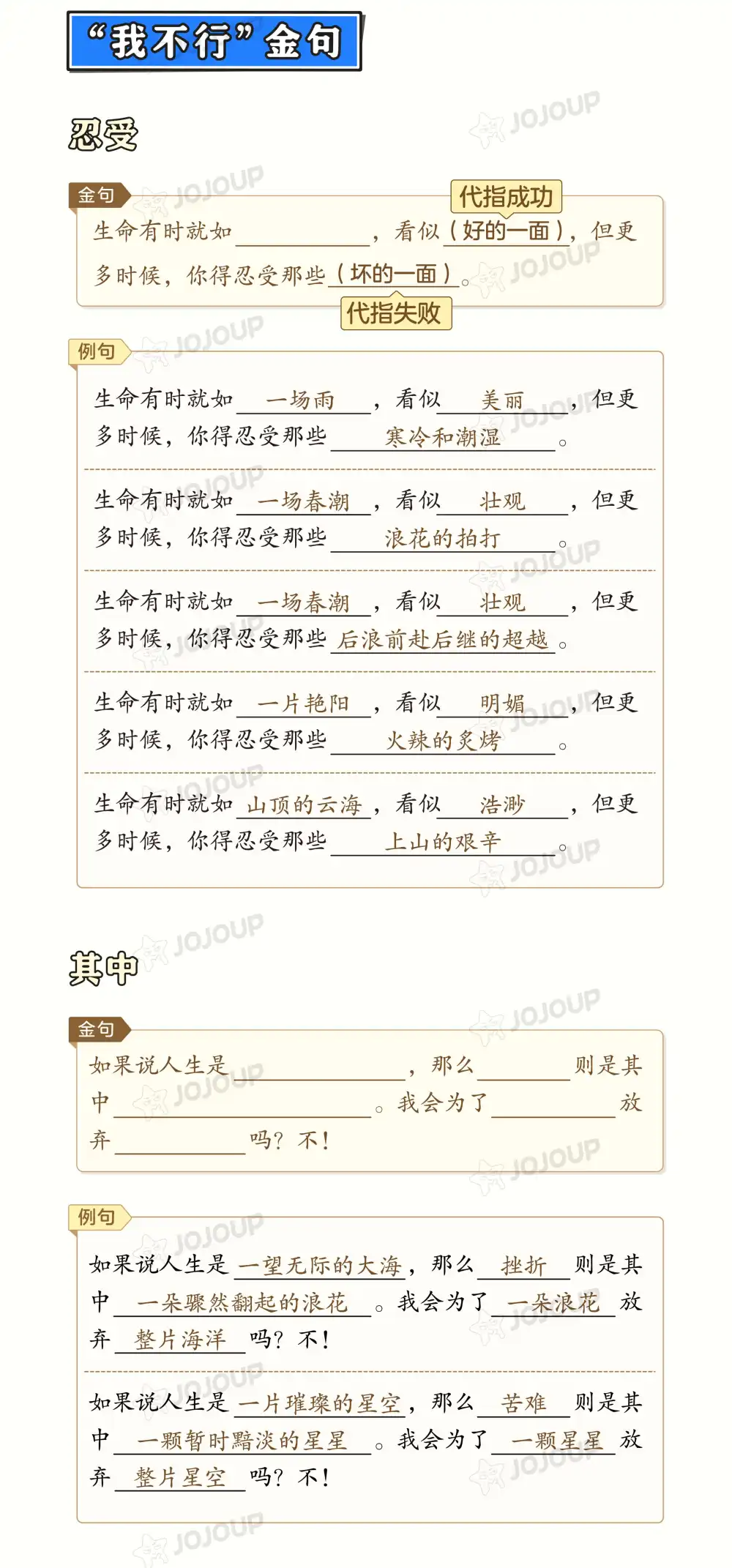 JoJoup趣味 初一初二语文应用文学课程合集 资料内页（PDF 第 2 页）
