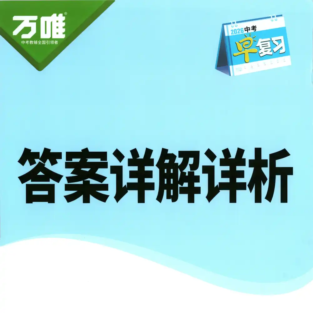 2026版初中《万唯早复习》中考数学 资料内页（PDF 第 4 页）
