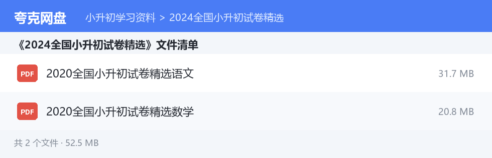 文件目录清单