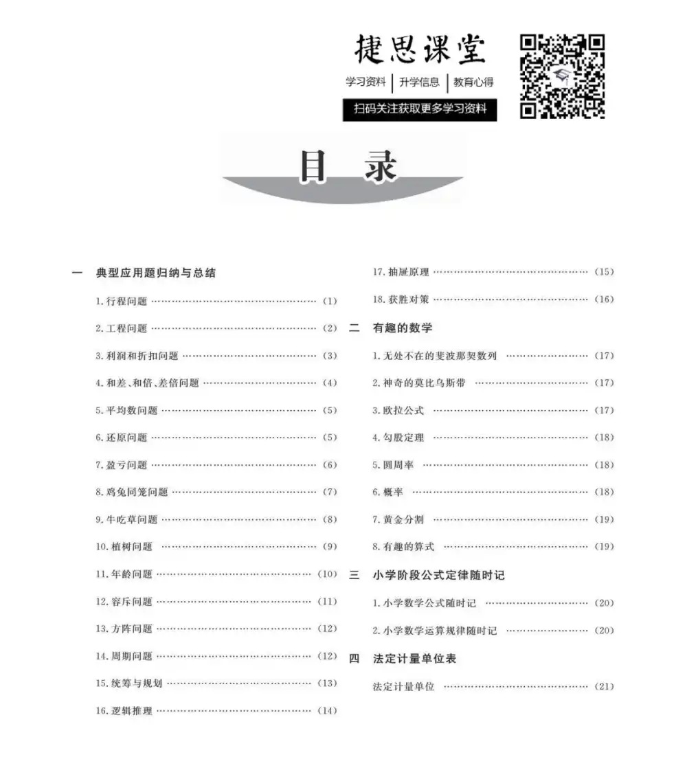 小升初总复习知识要点，小升初备考资料整理与文件目录及学习使用参考
