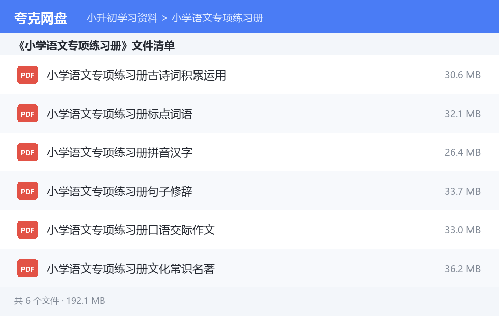 文件目录清单